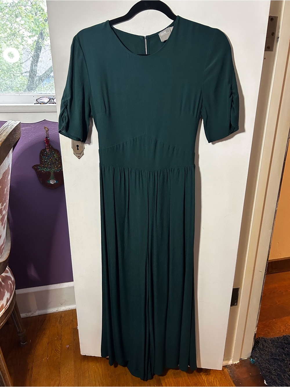 ASOS Emerald Green Short-Sleeve Jumpsuit
